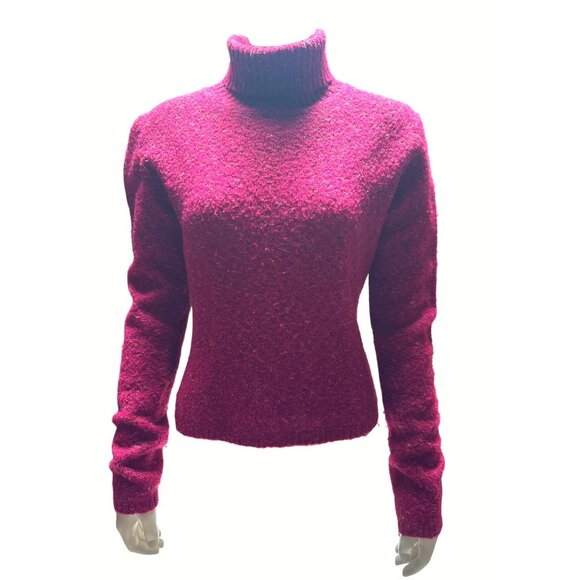 Cool Times Juniors XL Red Knit Turtleneck Sweater Cozy & Stylish - Picture 1 of 8